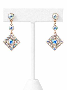 Rhinestone dangle earrings NEW